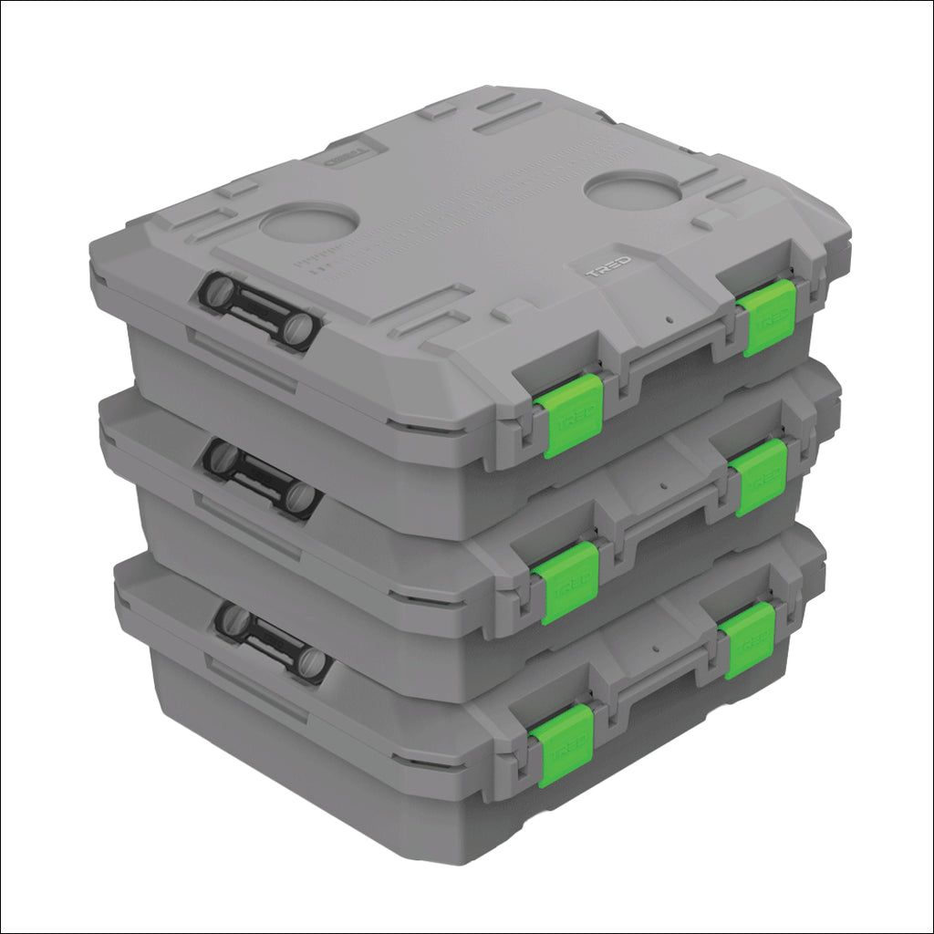 Set of 3 TRED Storage Boxes 25L