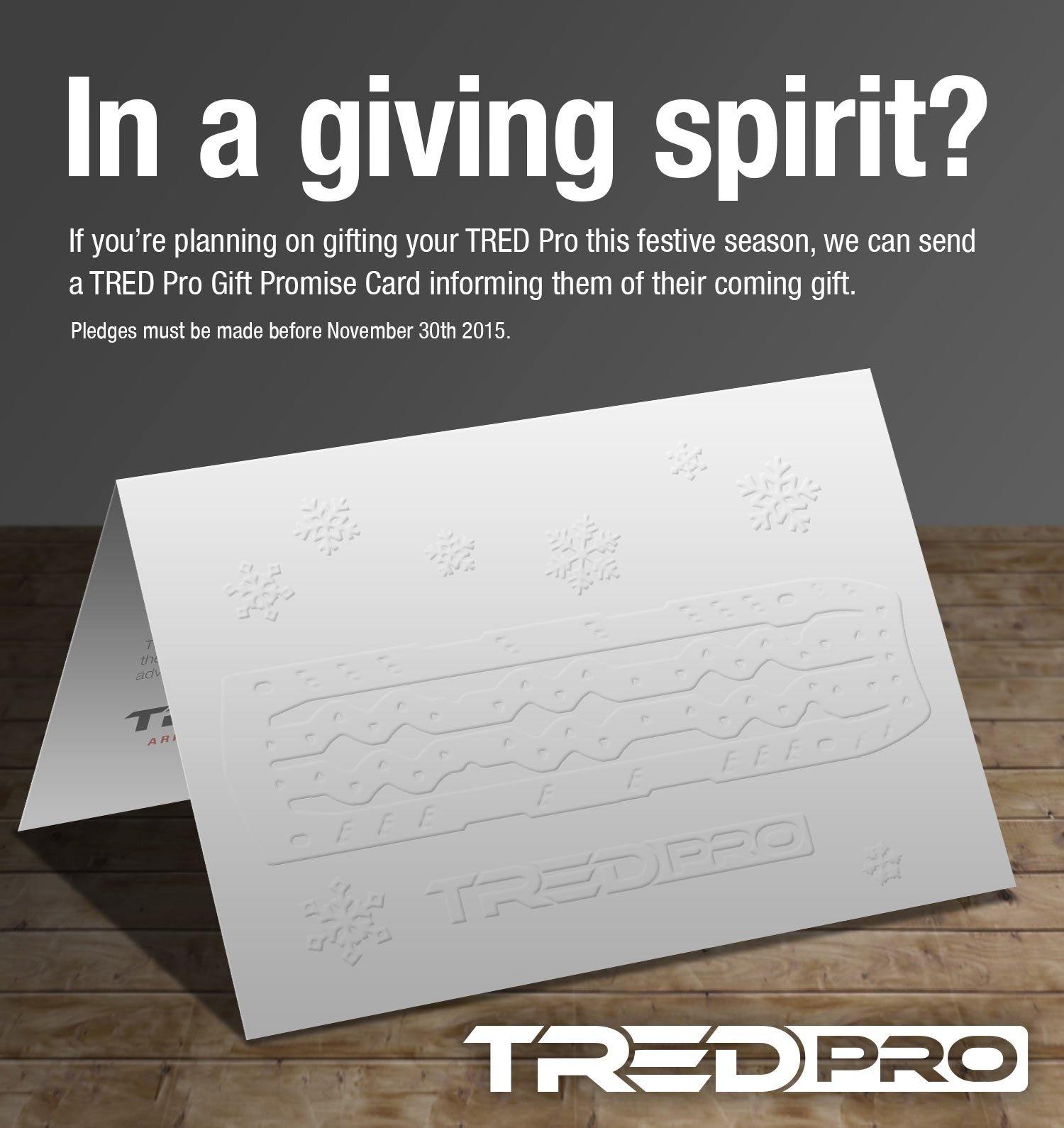 TRED Pro Gift Promise Card - TRED Australia