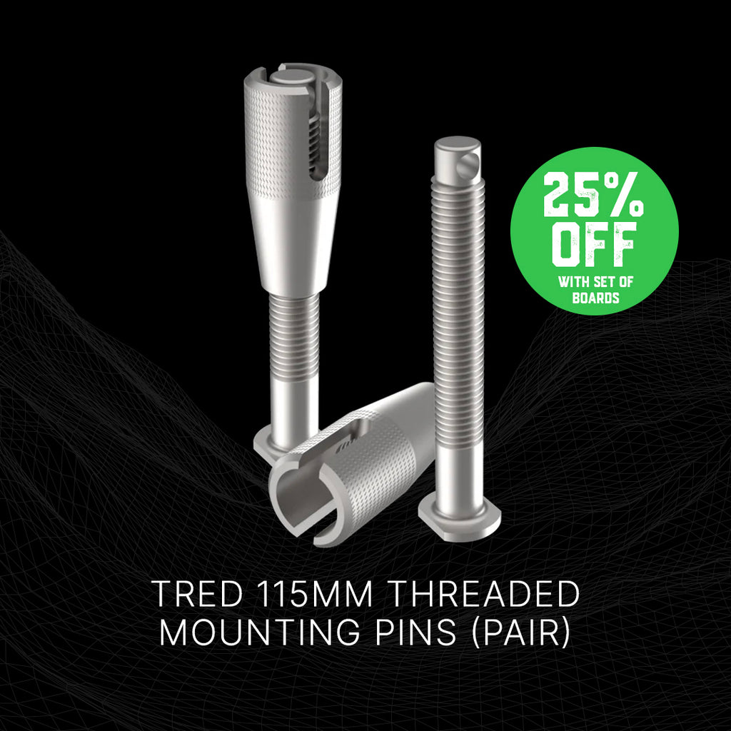 TRED 115mm Threaded Mounting Pins (Pair)