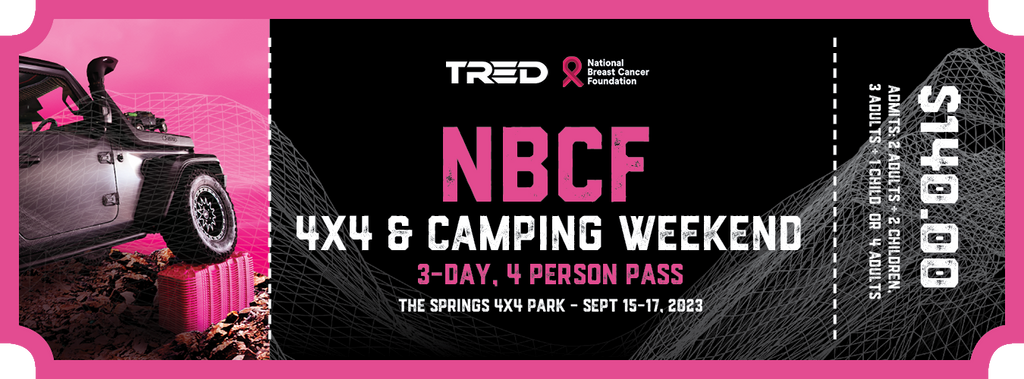 TRED Outdoors NBCF Fundraising Event - Camping Weekend Pass