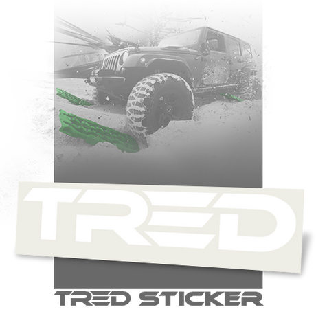 TRED Logo Sticker Small - White - TRED Australia